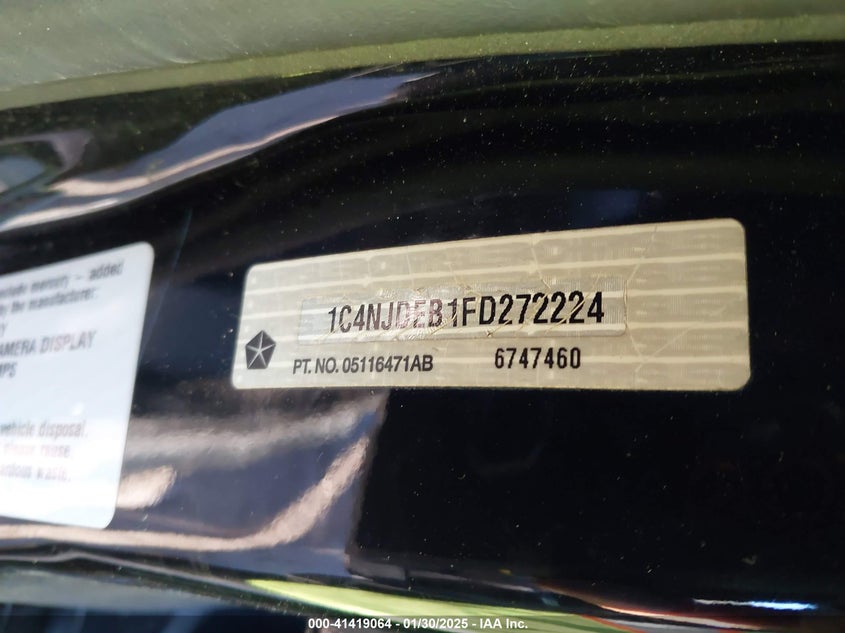 2015 JEEP COMPASS HIGH ALTITUDE EDITION - 1C4NJDEB1FD272224
