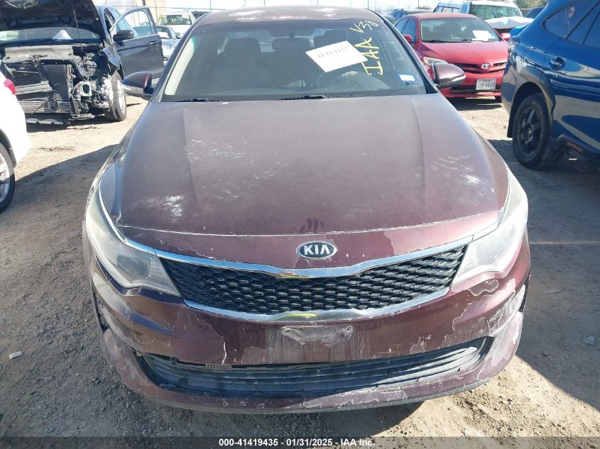 2016 Kia Optima Lx VIN: 5XXGT4L36GG024119 Lot: 41419435