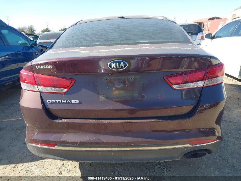 2016 Kia Optima Lx VIN: 5XXGT4L36GG024119 Lot: 41419435