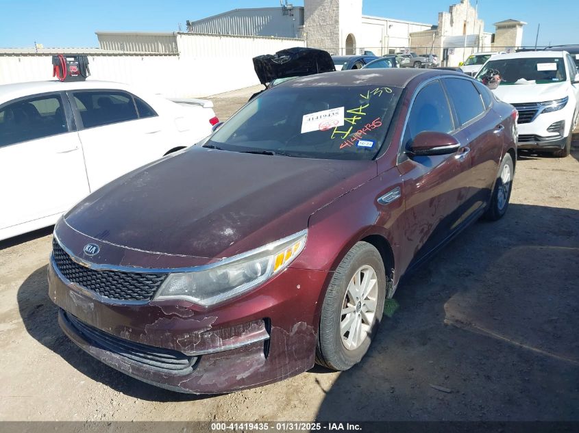 2016 Kia Optima Lx VIN: 5XXGT4L36GG024119 Lot: 41419435