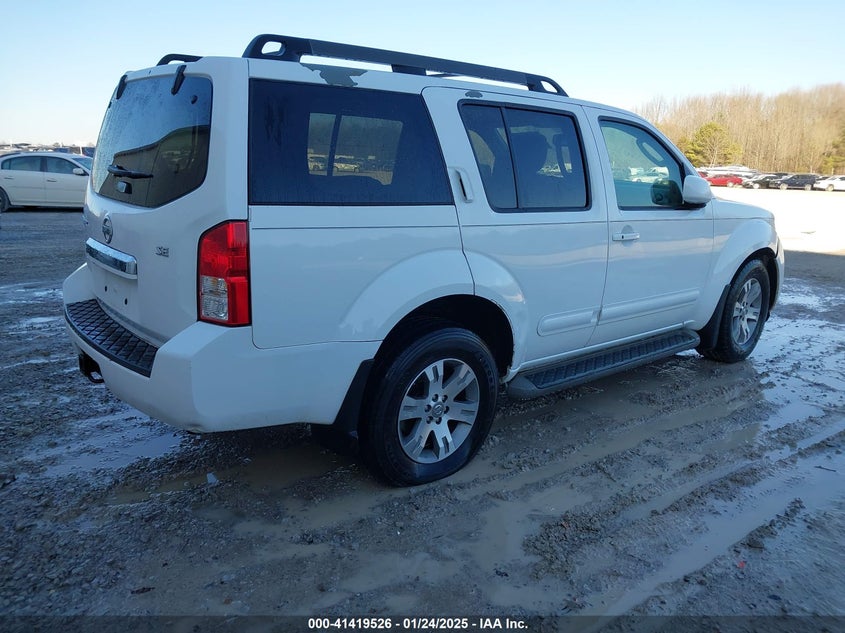 Vin: 5n1ar1nn8ac605383, lot: 41910073, nissan pathfinder se 20104