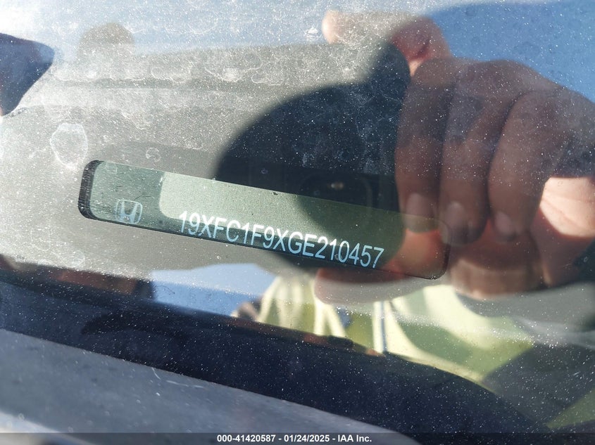 2016 HONDA CIVIC TOURING - 19XFC1F9XGE210457