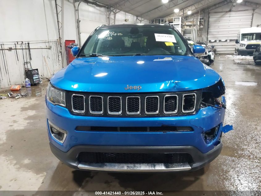 2018 Jeep Compass Limited 4X4 VIN: 3C4NJDCB6JT365648 Lot: 41421440