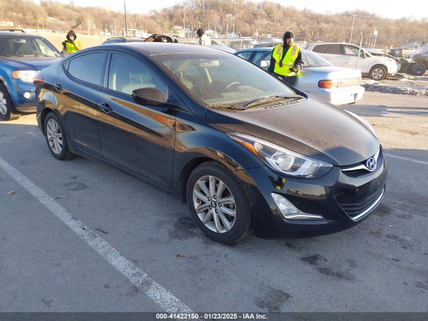 VIN KMHDH4AEXFU310097 2015 Hyundai Elantra, SE no.1