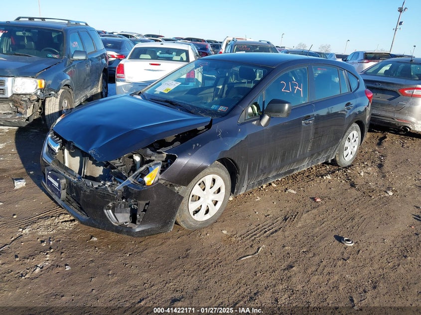 2014 SUBARU IMPREZA VIN: JF1GPAA67EH324175