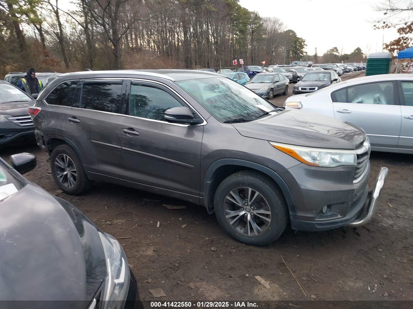 2016 TOYOTA HIGHLANDER XLE V6 - 5TDJKRFH3GS235080