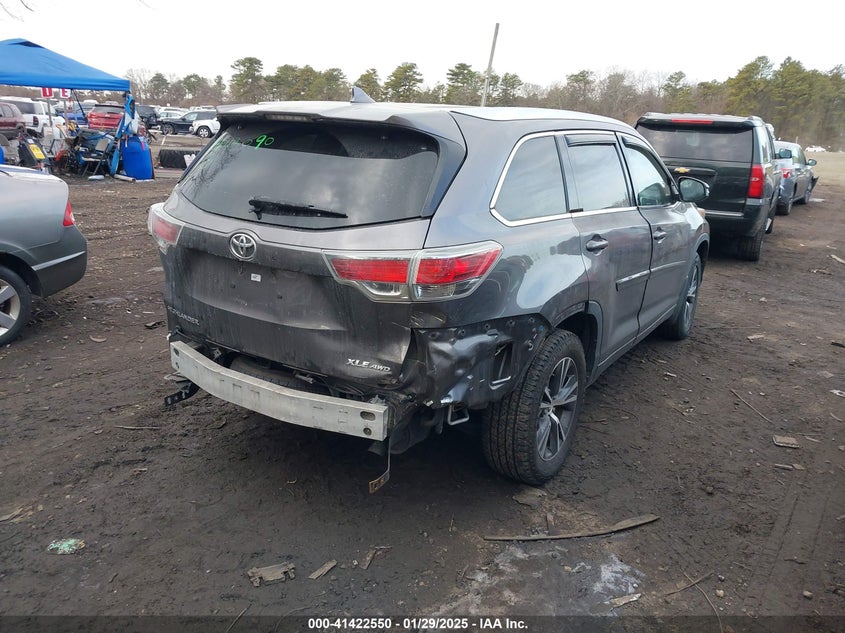 2016 TOYOTA HIGHLANDER XLE V6 - 5TDJKRFH3GS235080