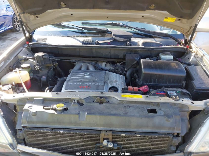 2001 Lexus Rx 300 VIN: JTJHF100210199285 Lot: 41424017