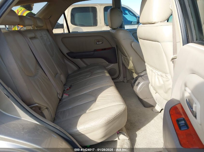 2001 Lexus Rx 300 VIN: JTJHF100210199285 Lot: 41424017