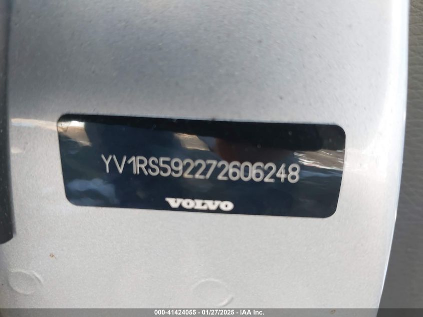 2007 Volvo S60 2.5T VIN: YV1RS592272606248 Lot: 41424055