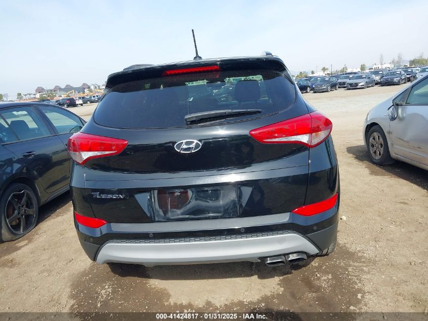 2017 Hyundai Tucson Limited/Sport And Eco/Se VIN: KM8J33A21HV582557 Lot: 41424817
