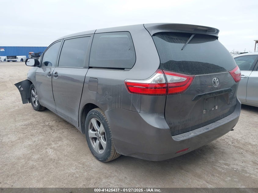 Vin: 5tdzk3dc4gs726572, lot: 41915985, toyota sienna l 7 passenger 20163