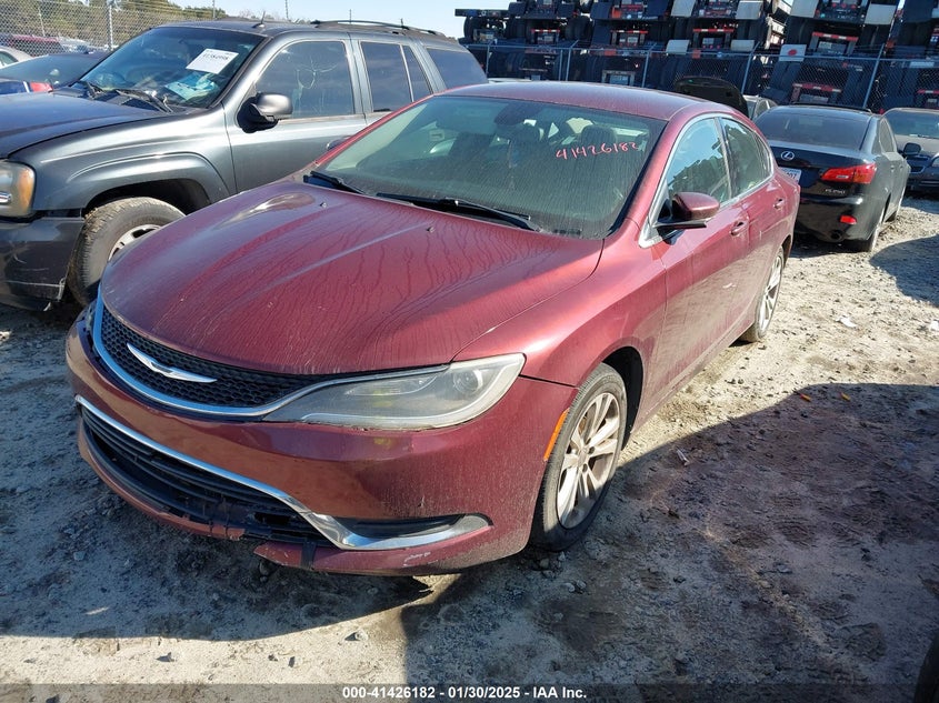 Vin: 1c3cccab9fn547046, lot: 41916754, chrysler 200 limited 20152