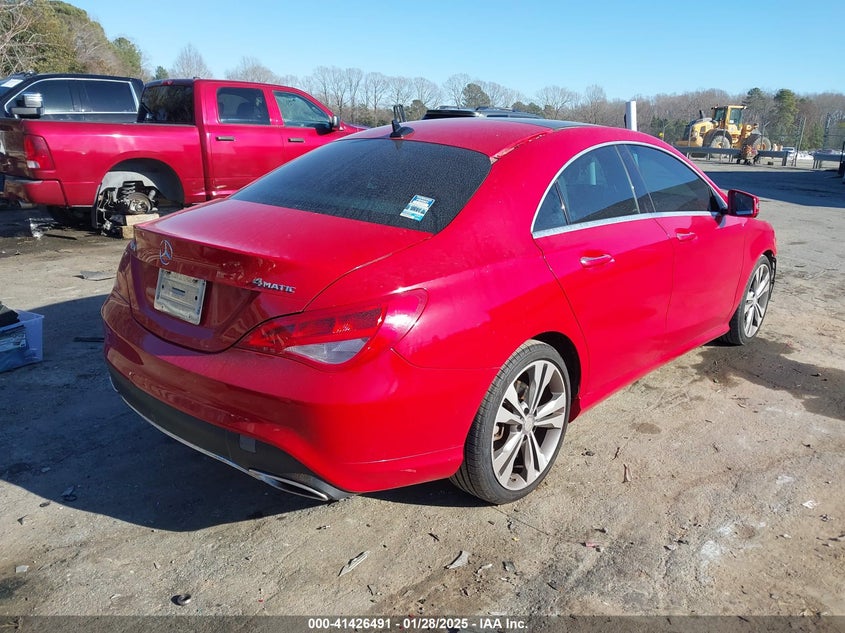 2017 MERCEDES-BENZ CLA 250 VIN: WDDSJ4GB1HN494653