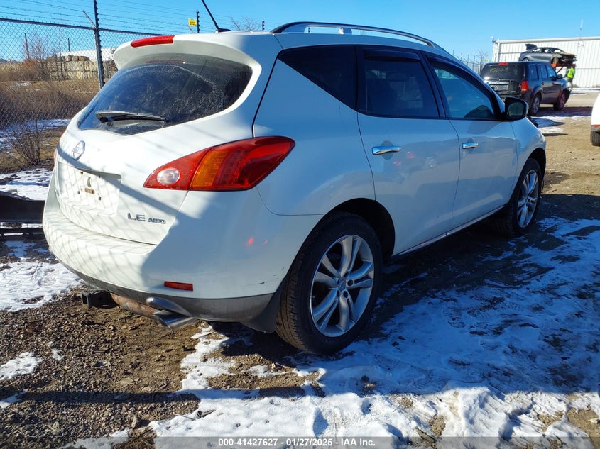 2009 NISSAN MURANO VIN: JN8AZ18W69W156146