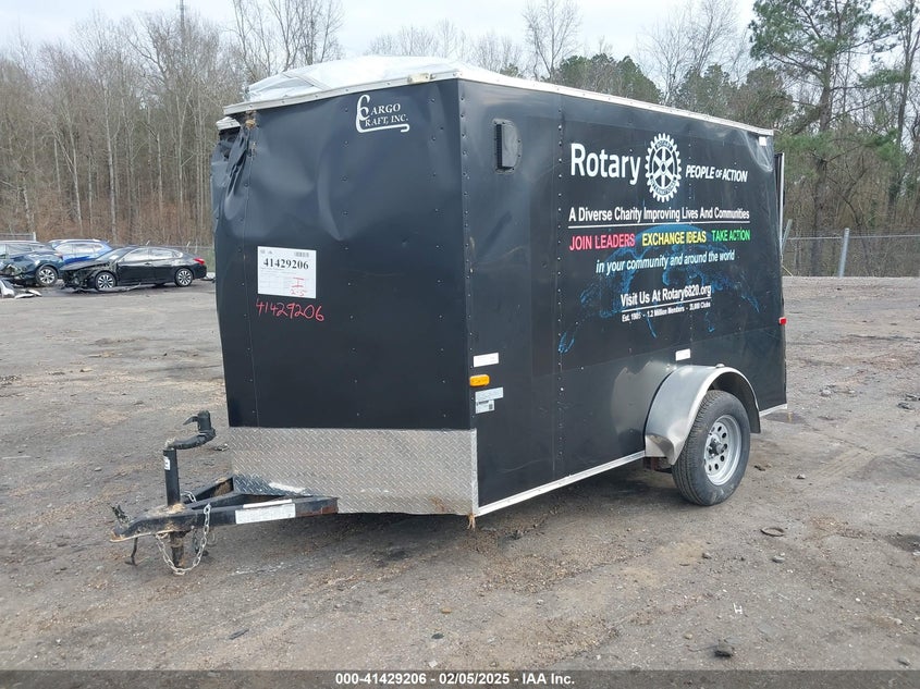 2021 CARGO CRAFT ENCLOSED TRAILER (VIN: 4D6EB1215MA044614