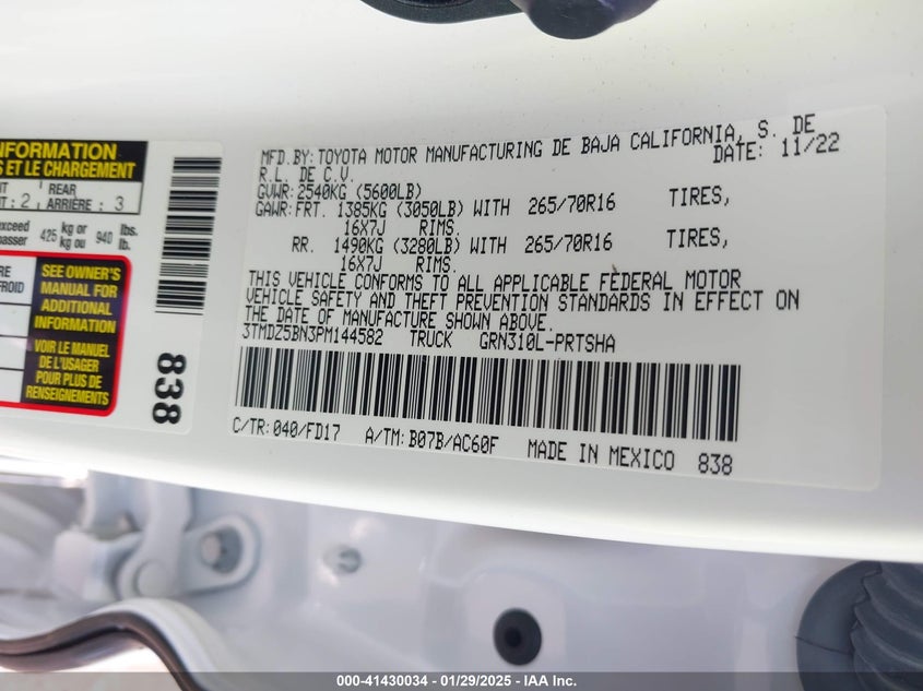 2023 TOYOTA TACOMA TRD OFF ROAD - 3TMDZ5BN3PM144582