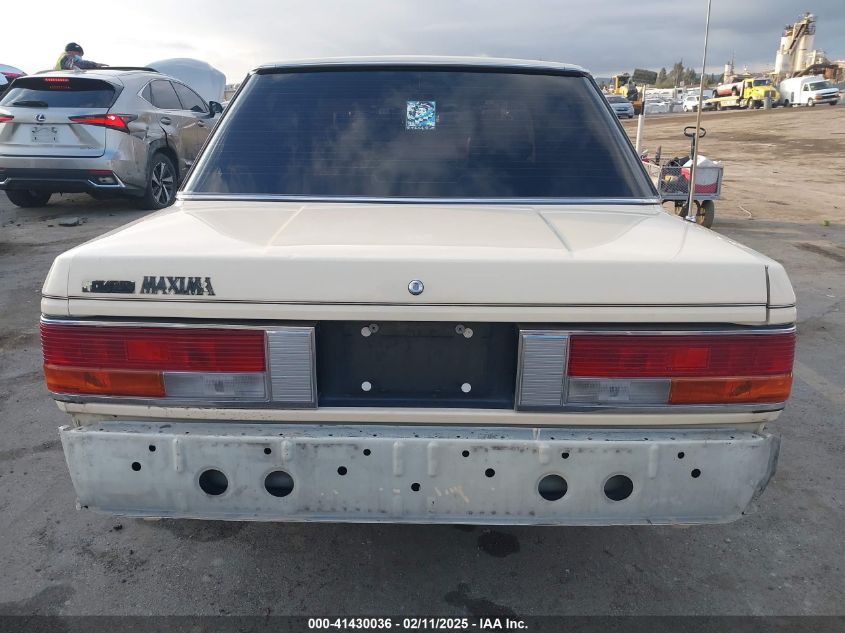 1986 Nissan Maxima VIN: JN1HU11SXGT146012 Lot: 41430036