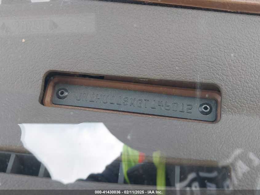 1986 Nissan Maxima VIN: JN1HU11SXGT146012 Lot: 41430036