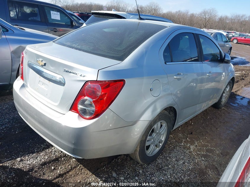 Vin: 1g1jc5sh4e4215188, lot: 41920846, chevrolet sonic lt auto 20144