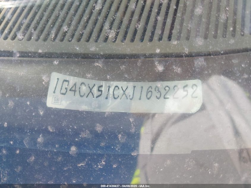 1988 Buick Electra Limited VIN: 1G4CX51CXJ1632252 Lot: 41430437