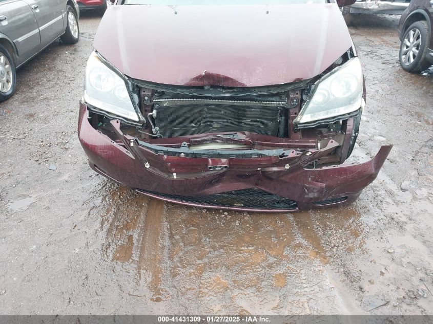 2010 Honda Odyssey Ex-L VIN: 5FNRL3H75AB080033 Lot: 41431309