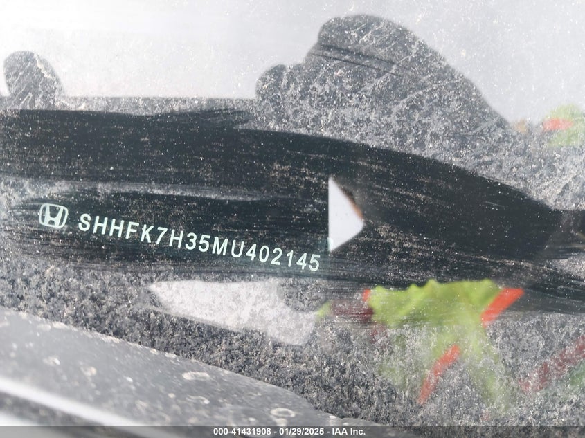 2021 HONDA CIVIC LX - SHHFK7H35MU402145
