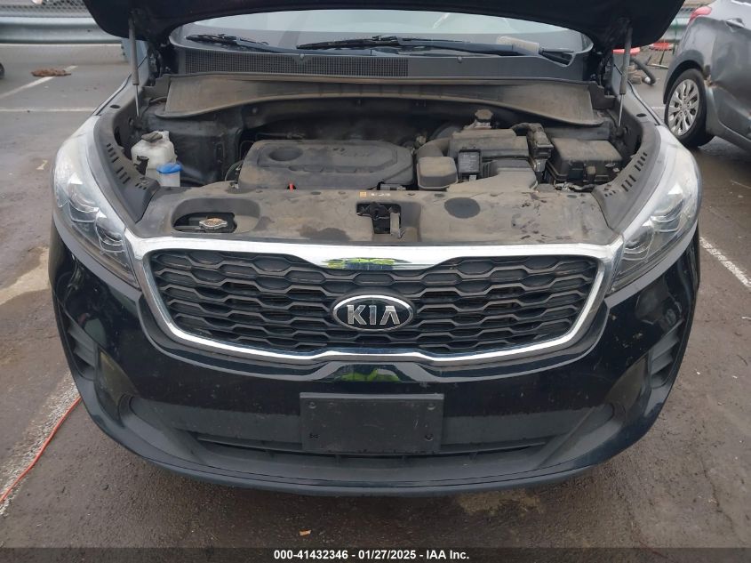 2019 Kia Sorento 2.4L Lx VIN: 5XYPG4A36KG575579 Lot: 41432346