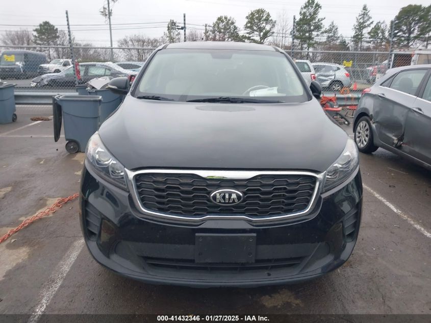 2019 Kia Sorento 2.4L Lx VIN: 5XYPG4A36KG575579 Lot: 41432346