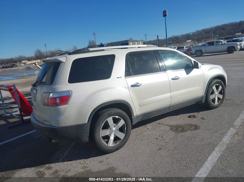 Vin: 1gkkvred9bj126708, lot: 41923825, gmc acadia slt-1 20114