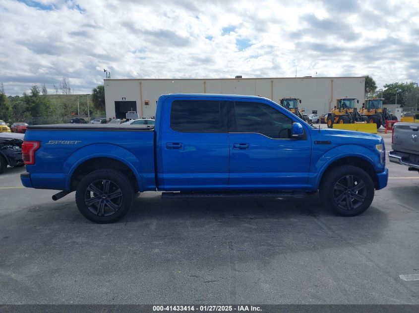 2015 Ford F-150 Lariat VIN: 1FTEW1CG2FKE28717 Lot: 41433414