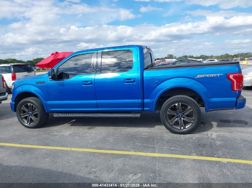 2015 Ford F-150 Lariat VIN: 1FTEW1CG2FKE28717 Lot: 41433414