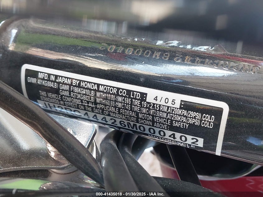 2006 HONDA VT750 CDA - JH2RC44426M000402