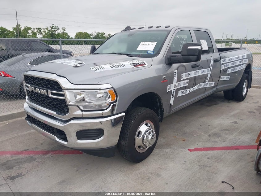 2024 Ram 3500 Tradesman 4X4 8' Box silver truck diesel 3C63RRGL5RG346679 photo #3