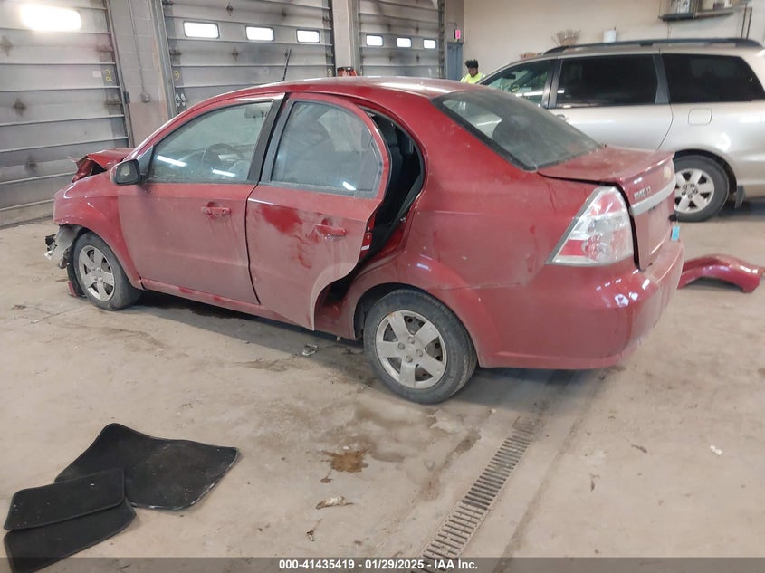 2009 CHEVROLET AVEO VIN: KL1TD56E99B637446