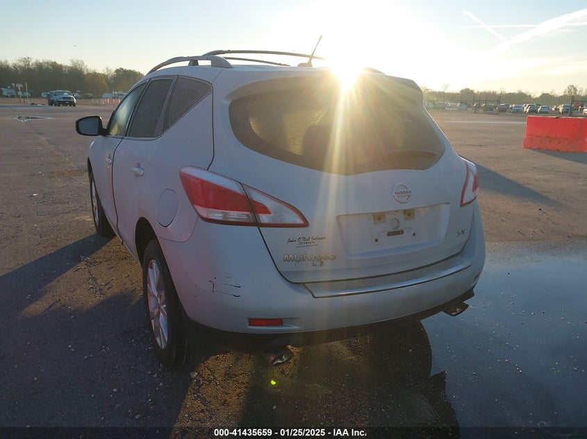 2014 Nissan Murano Sv VIN: JN8AZ1MUXEW406258 Lot: 41435659