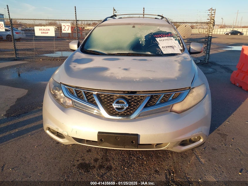 2014 Nissan Murano Sv VIN: JN8AZ1MUXEW406258 Lot: 41435659
