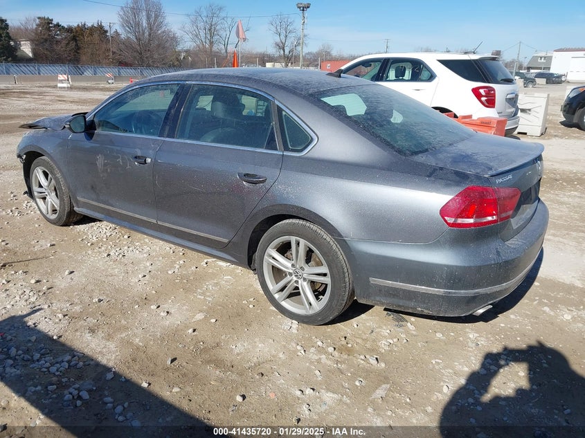 2012 VOLKSWAGEN PASSAT VIN: 1VWCN7A34CC053719