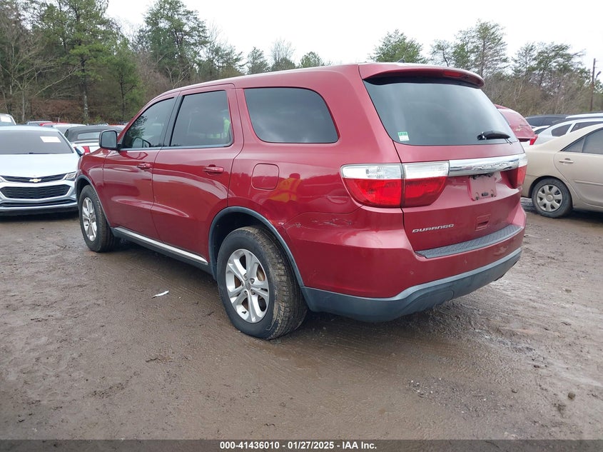 Vin: 1c4rdhag1dc628885, lot: 41926582, dodge durango sxt 20133
