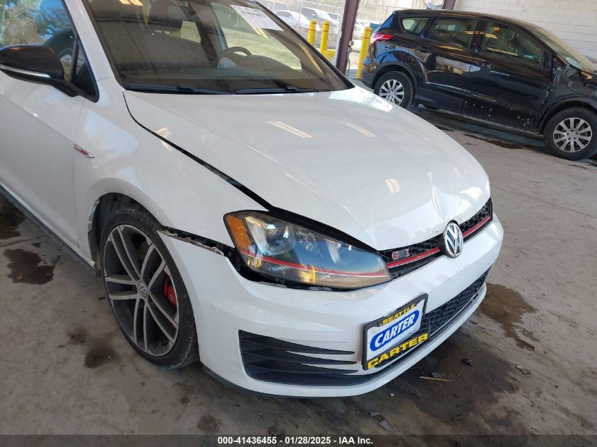 2017 Volkswagen Gti VIN: 3VW447AU5HM02718 Lot: 41436455