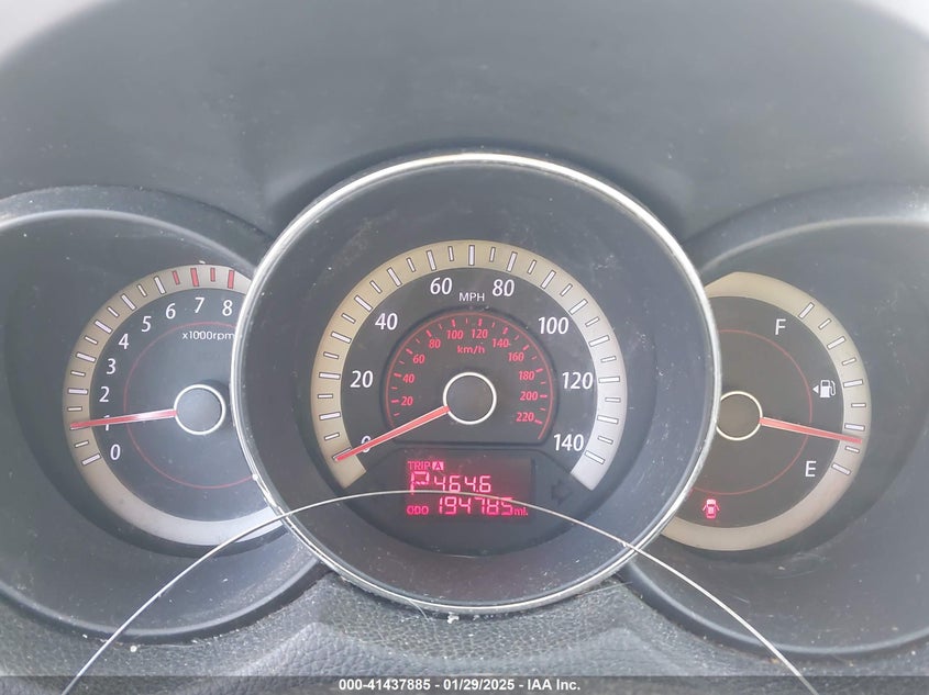 2013 KIA FORTE VIN: KNAFU5A26D5744588