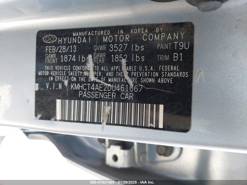 2013 HYUNDAI ACCENT GLS - KMHCT4AE2DU461667