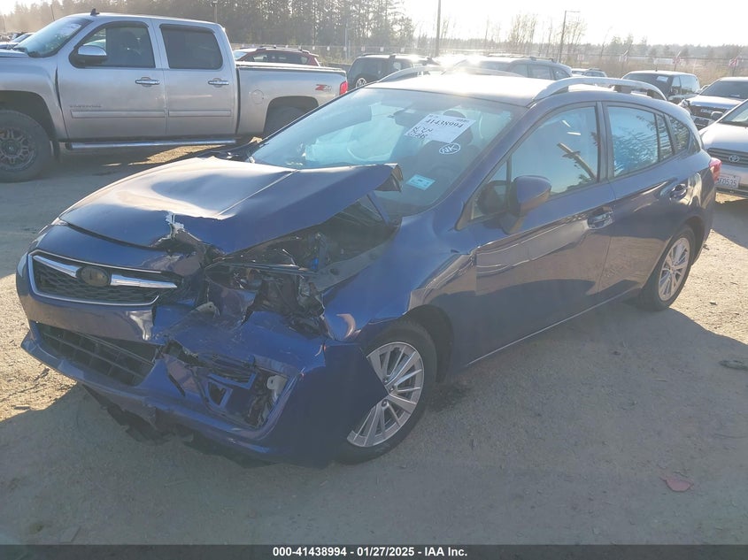 2017 SUBARU IMPREZA VIN: 4S3GTAB6XH3741862