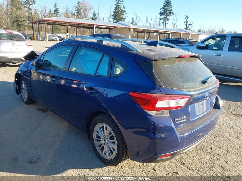 2017 SUBARU IMPREZA VIN: 4S3GTAB6XH3741862