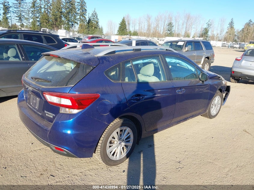 2017 SUBARU IMPREZA VIN: 4S3GTAB6XH3741862