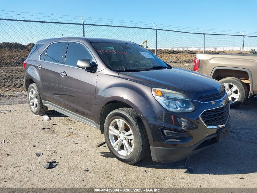 2016 Chevrolet Equinox Ls VIN: 2GNALBEK1G6268162 Lot: 41439304