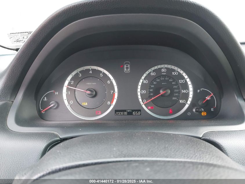 2009 Honda Accord 2.4 Ex-L VIN: 1HGCS118199A00216 Lot: 41440172