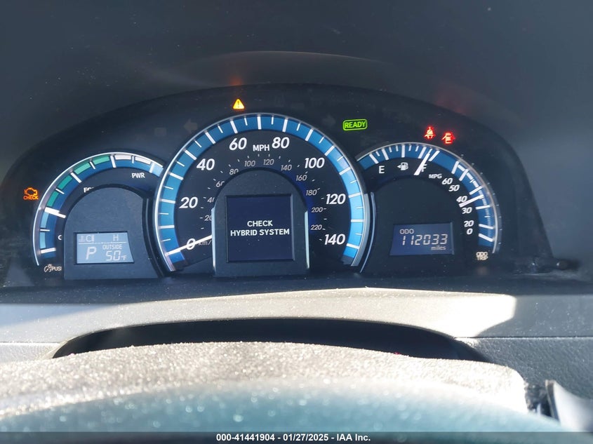2012 TOYOTA CAMRY HYBRID VIN: 4T1BD1FK0CU058761