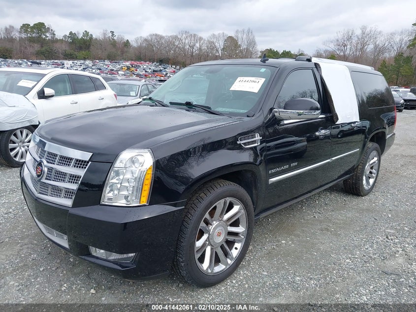 Vin: 1gys4kef2er224146, lot: 41932635, cadillac escalade esv platinum edition 20142