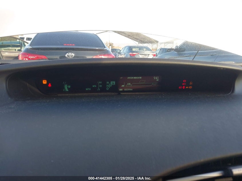 2011 TOYOTA PRIUS VIN: JTDKN3DUXB5316357